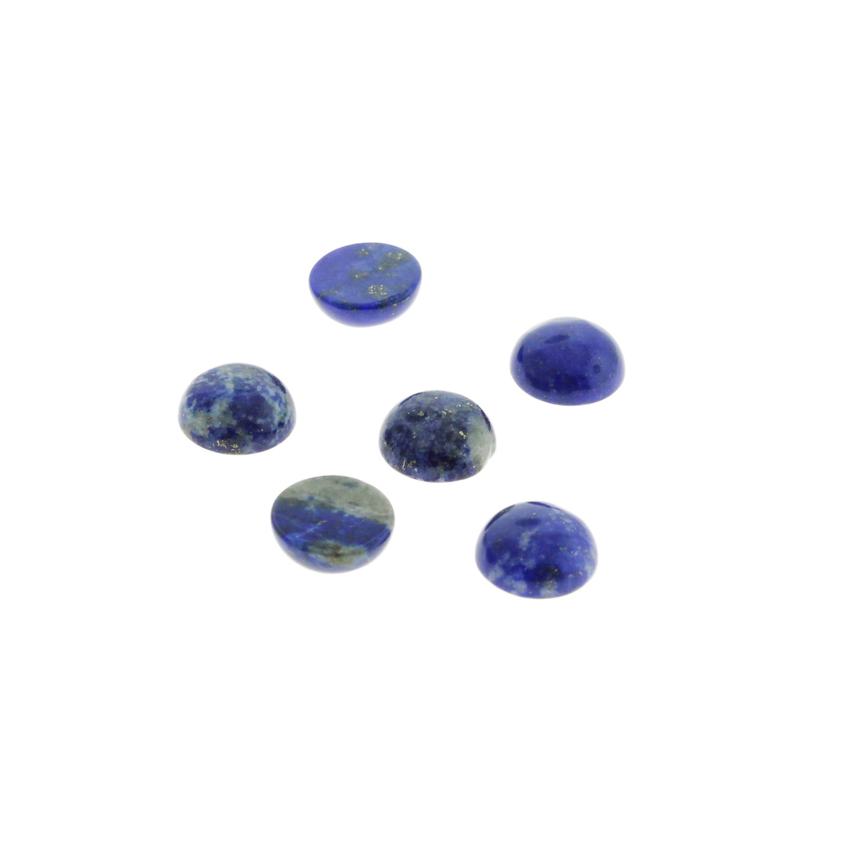 Joints de cabochon en pierres précieuses de lapis-lazuli naturel 10 mm - 4 pièces - CBD003-H