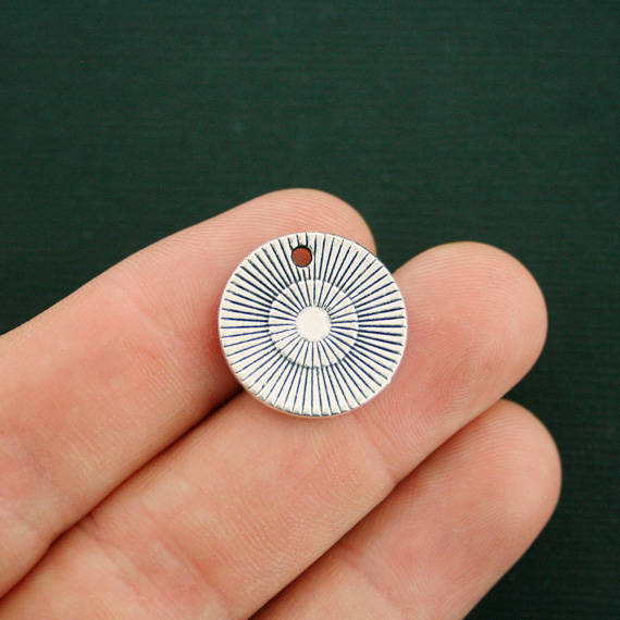 4 breloques de ton argent antique n'abandonnez jamais - SC343