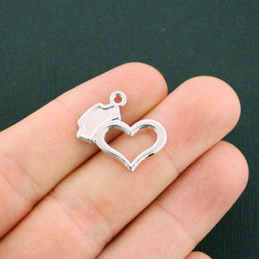 4 Nurse Silver Tone Enamel Charms - E241