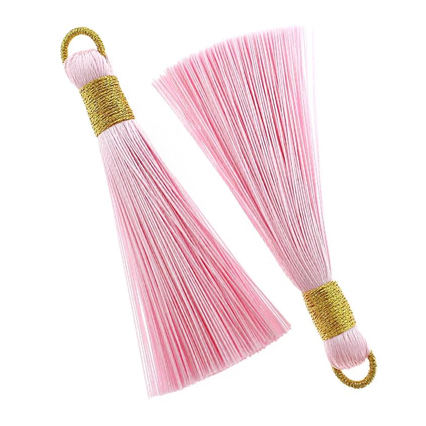4 Polyester Tassels with Jump Ring - Choose Your Color!