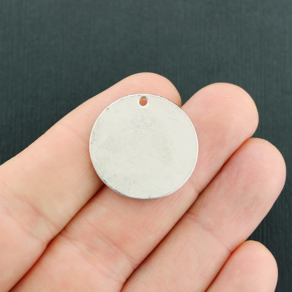 4 She Believed Antique Silver Tone Charms - SC1453