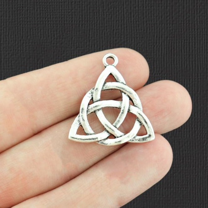 4 breloques de ton argent antique de noeud celtique de Triquetra - SC3922