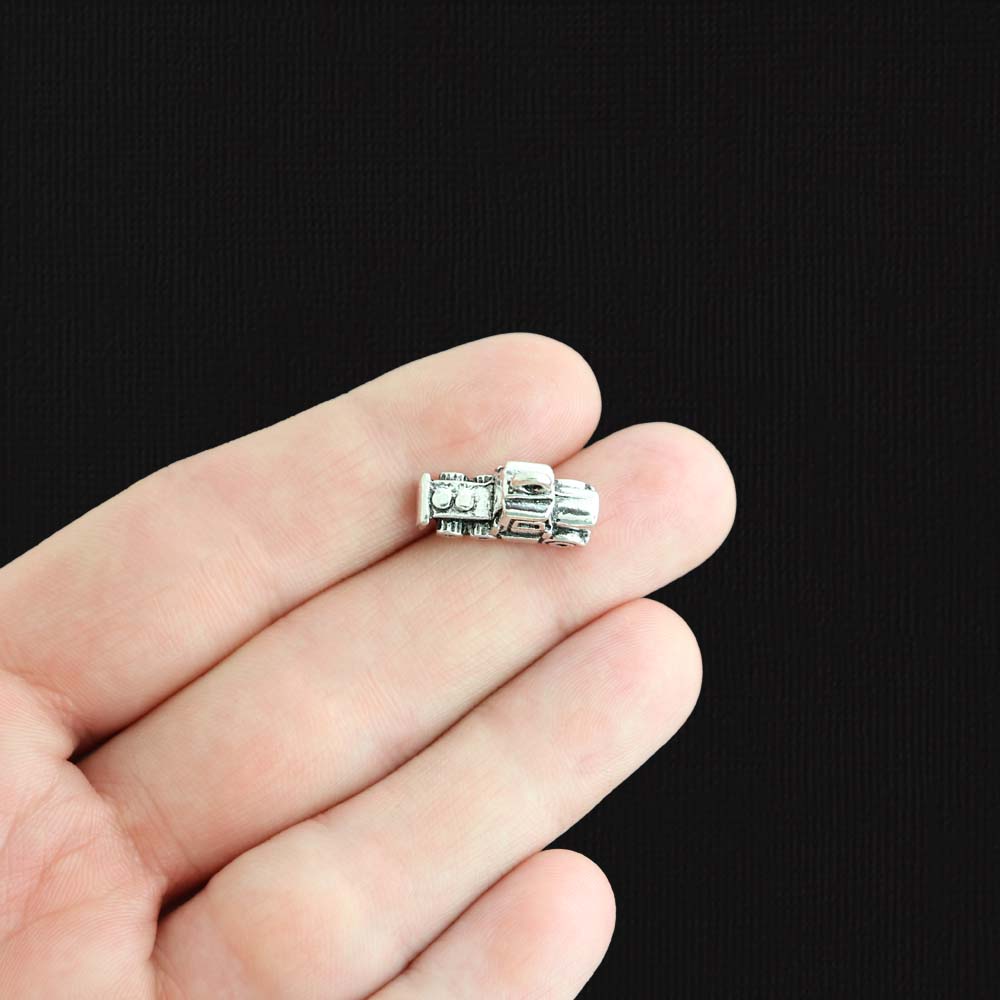 4 Truck Antique Silver Tone Charms 3D - SC2319