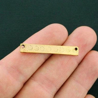 4 Witch Connector Antique Gold Tone Charms - GC967