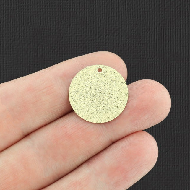 4 breloques en émail scintillant jaune floral doré - E187