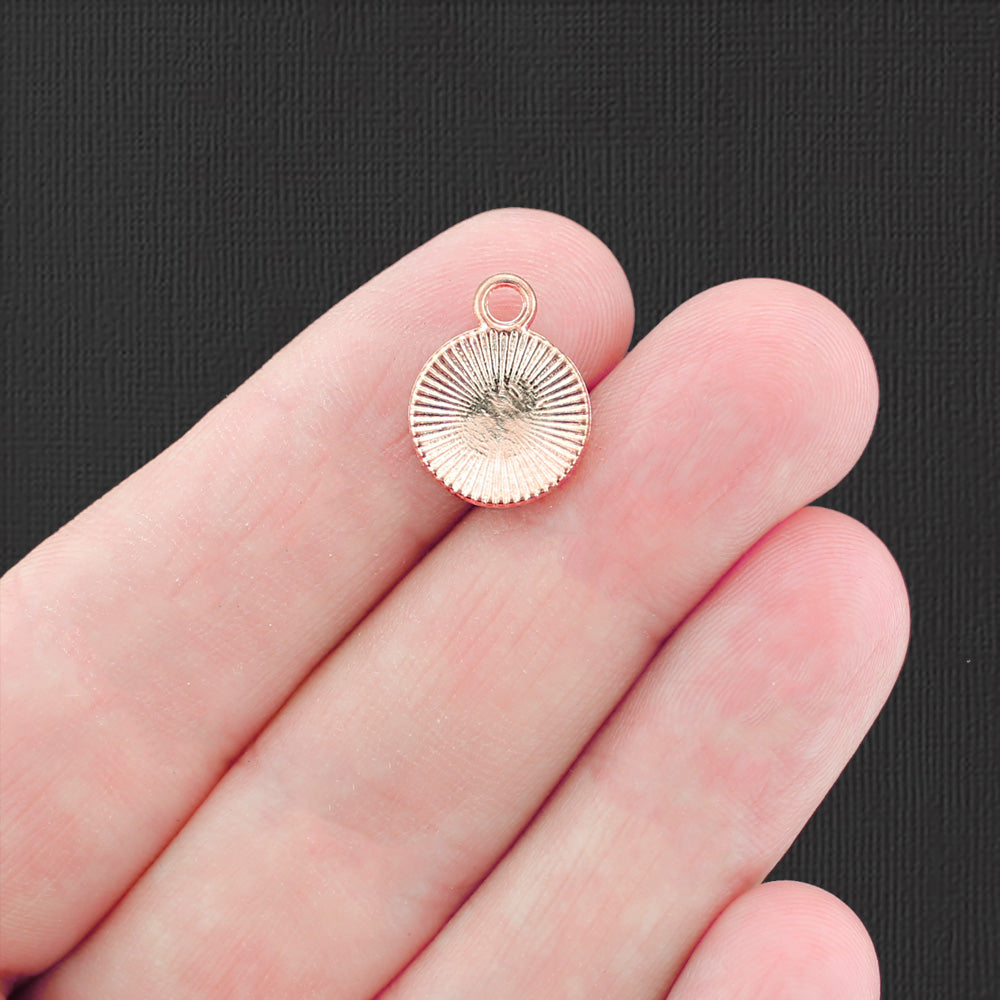 4 Yin Yang Gold Tone Enamel Charms - E754