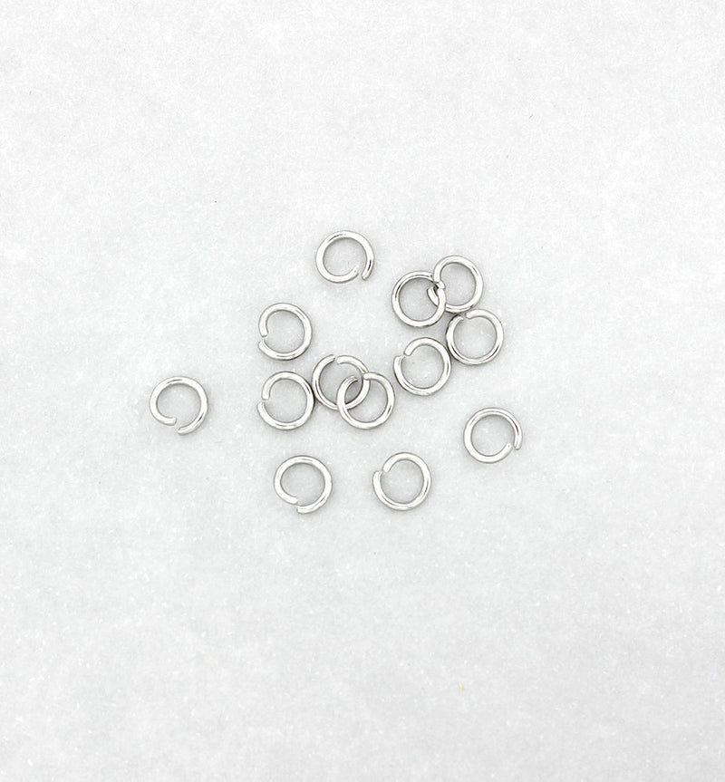 Stainless Steel Jump Rings 5mm x 0.8mm - Open 20 Gauge - 500 Rings - SS055