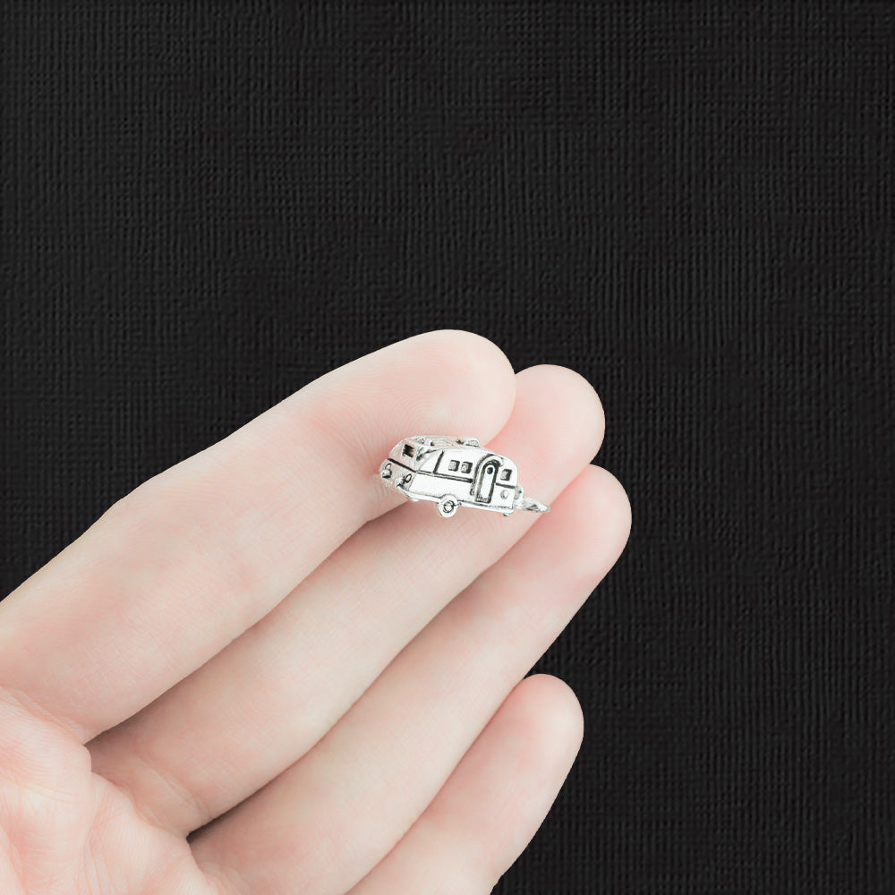 5 Camper Antique Silver Tone Charms 3D - SC3002