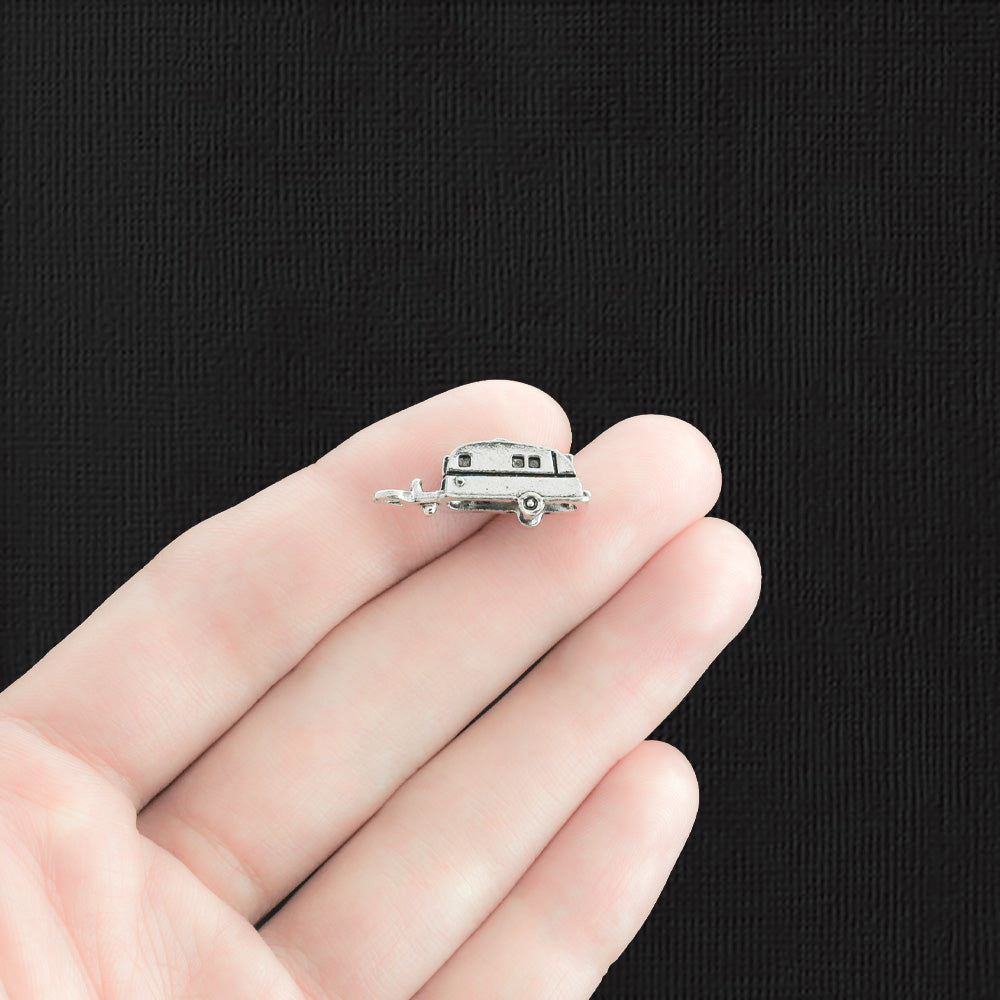 5 Camper Antique Silver Tone Charms 3D - SC3002