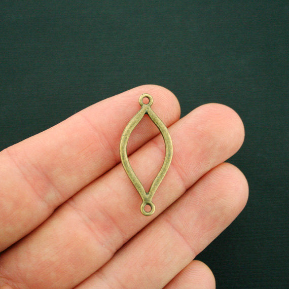 5 breloques de ton bronze antique connecteur 2 faces - BC1297