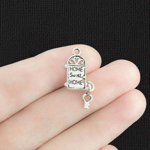5 Door Antique Silver Tone Charms - SC991