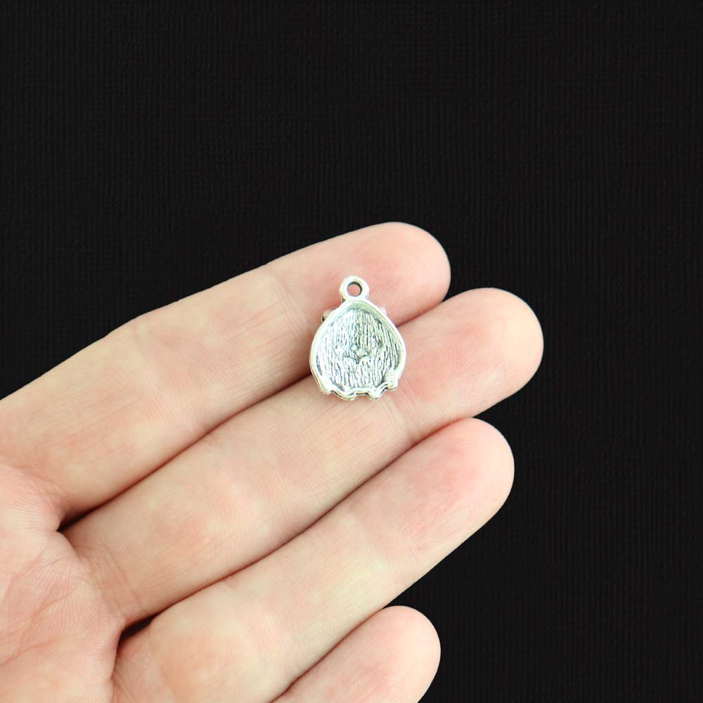 5 Hamster Antique Silver Tone Charms - SC3363