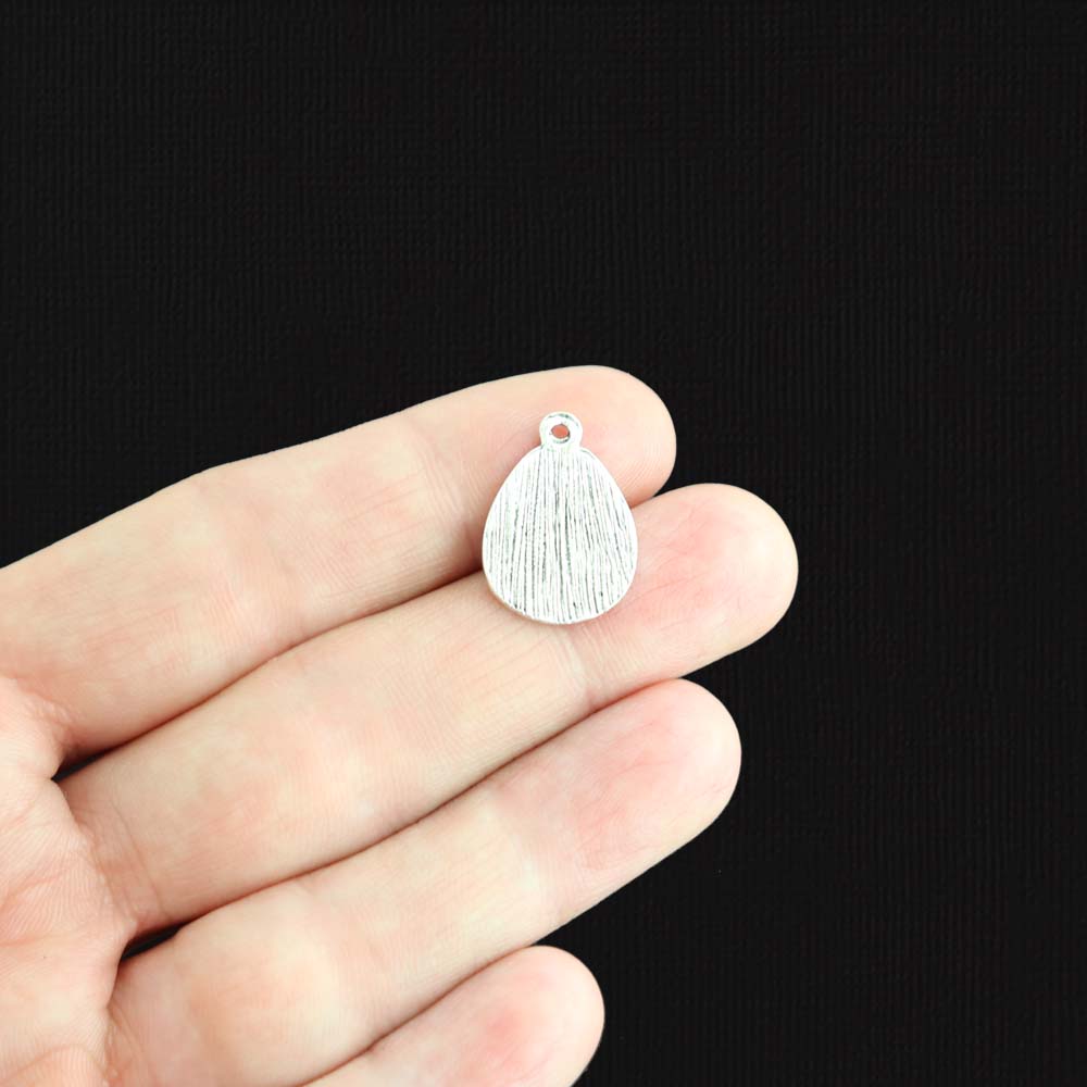 5 breloques de ton argent antique Joyeuses Pâques - SC1237