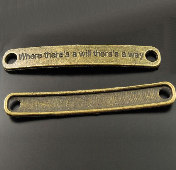 5 breloques ton bronze antique Inspiration - BC422