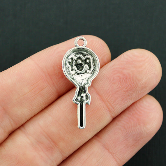 5 breloques de ton argent antique sucette - SC2153