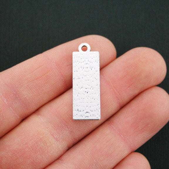 5 Piano Keys Antique Silver Tone Charms - SC5433