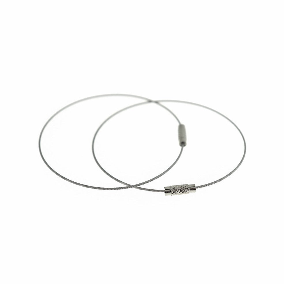 5 Steel Wire Bracelets - 8.5" - 1mm - Choose Your Color!