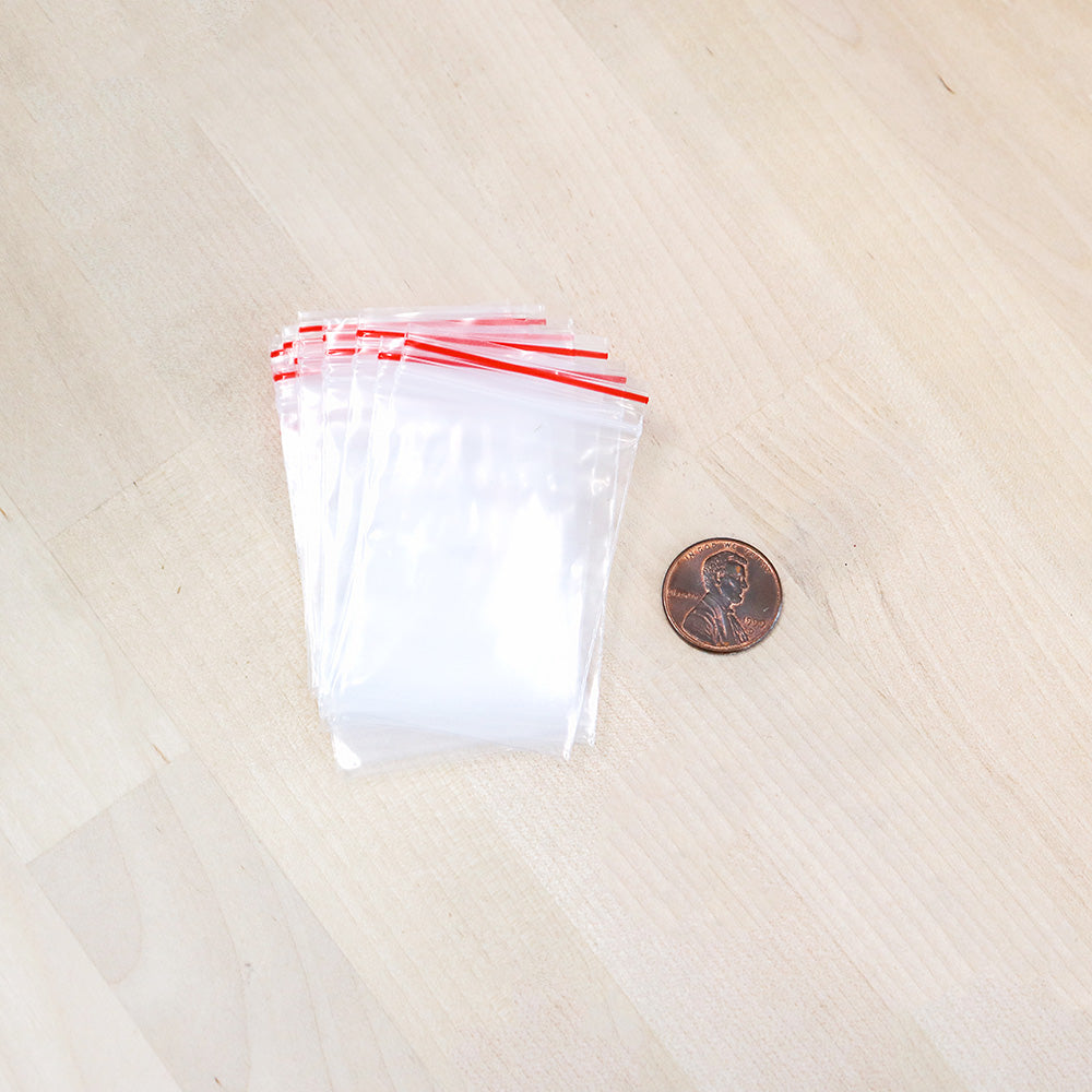 50 sacs en cellophane 60 mm x 40 mm fermeture éclair - TL040