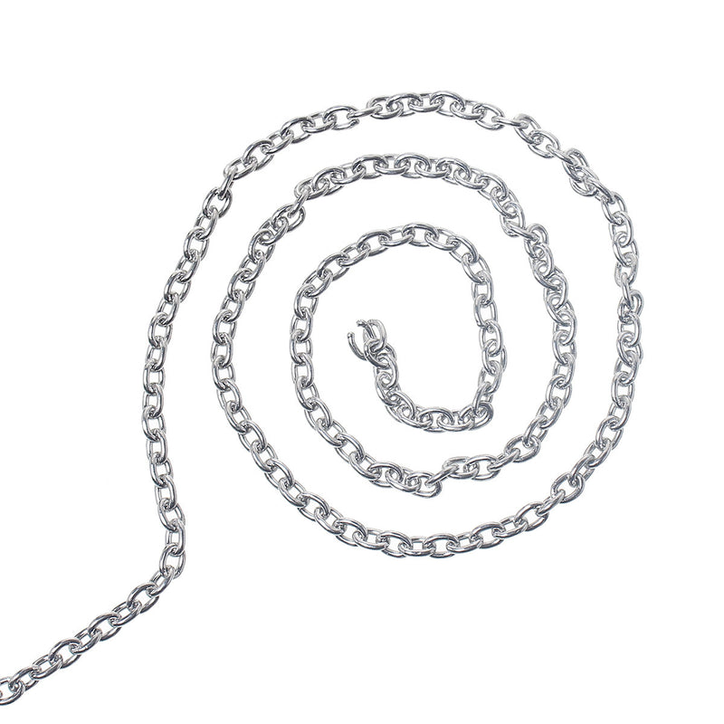 BULK Stainless Steel Cable Chain 6.5ft - 3mm - FD261