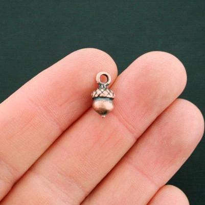 6 breloques ton cuivre antique gland 3D - BC1268