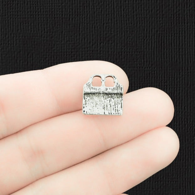 6 Beer Antique Silver Tone Charms - SC1213