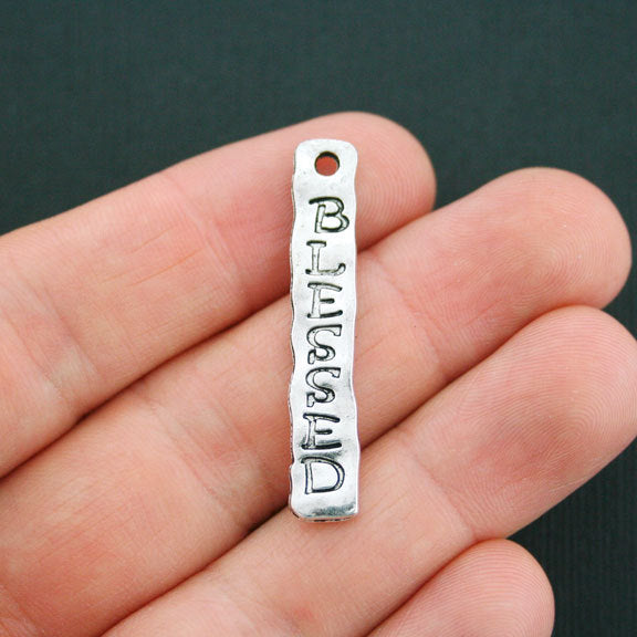 6 breloques argentées antiques bénies - SC4914