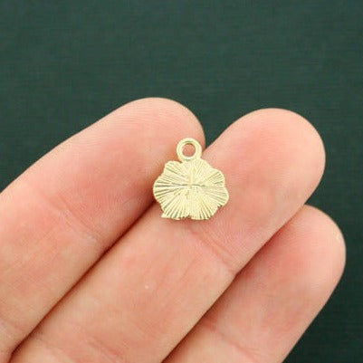 6 Cloud Gold Tone Enamel Charms - E367