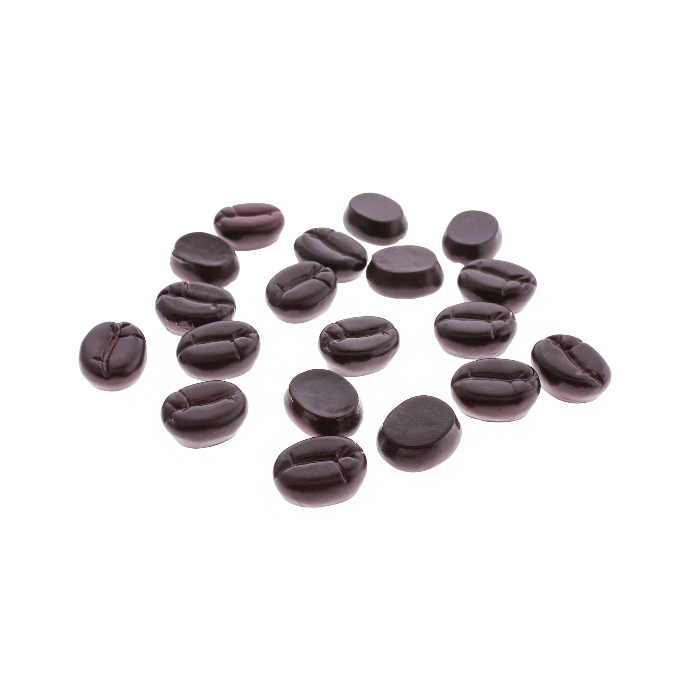 4 breloques en résine grain de café 3D - K320