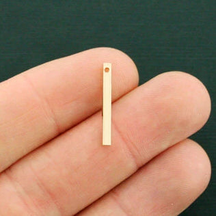 6 Drop Pendant Gold Tone Charms - GC1064