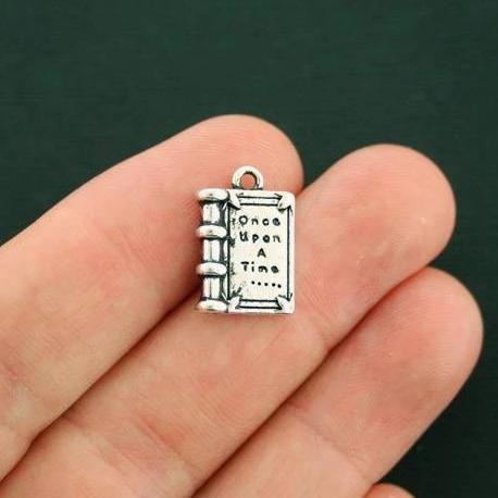 6 Fairy Tale Antique Silver Tone Charms - SC7063