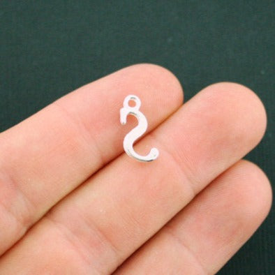 6 Letter S Antique Silver Tone Charms - SC5366