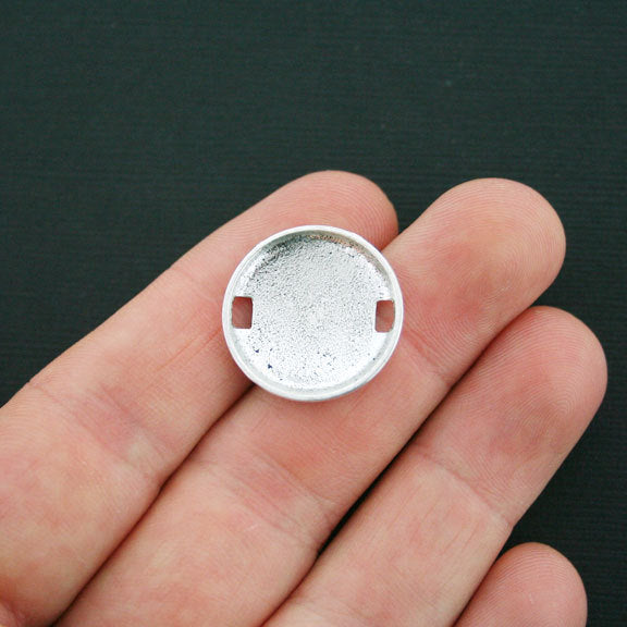 6 Mama Connector Antique Silver Tone Charms - SC4418