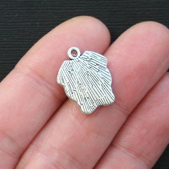 6 Pig Antique Silver Tone Charms - SC2762