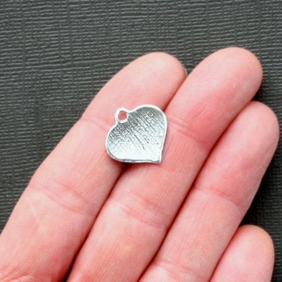 6 Volleyball Antique Silver Tone Charms - SC1253