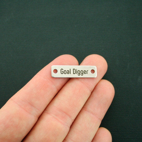 Goal Digger Stainless Steel Connector Charms - BFS016-7286