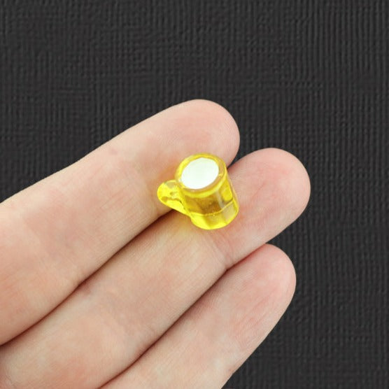8 Beer Mug Resin Charms 3D - K182