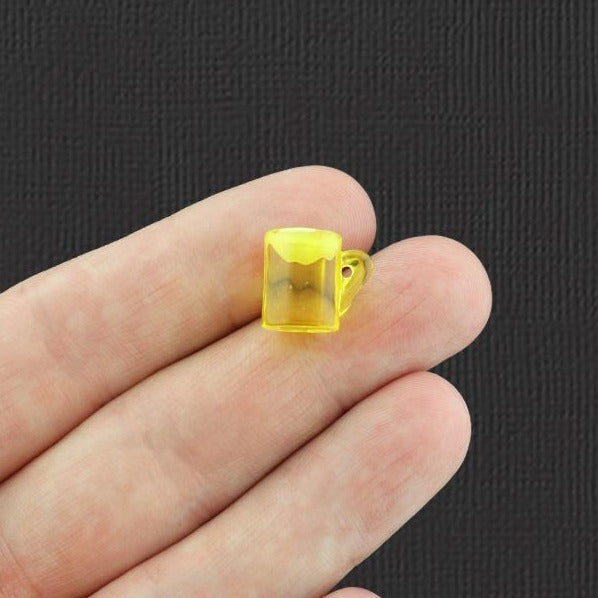 8 Beer Mug Resin Charms 3D - K182