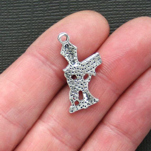 8 Bourbon Street Antique Silver Tone Charms - SC2599