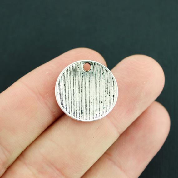 8 Live Your Dream Antique Silver Tone Charms - SC7832