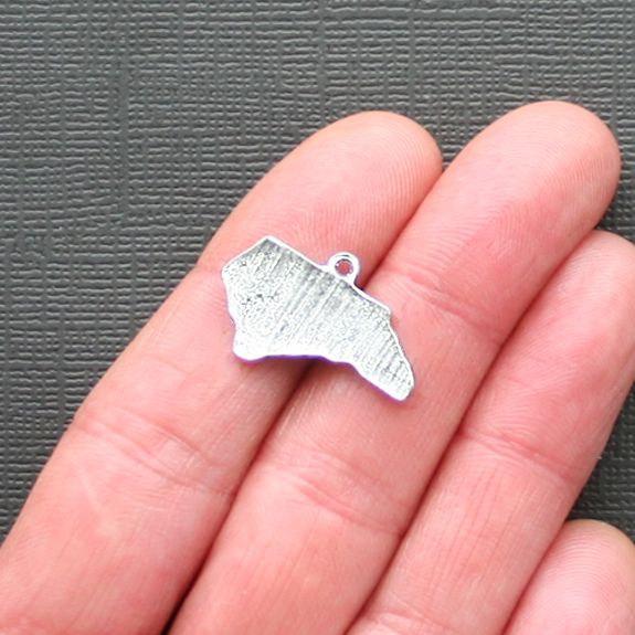 8 North Carolina State Antique Silver Tone Charms - SC2327