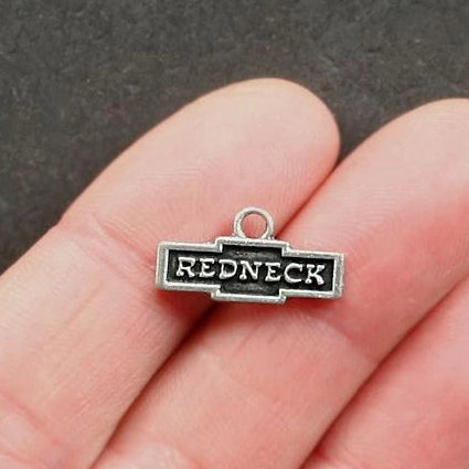 8 Redneck Antique Silver Tone Charms - SC1241