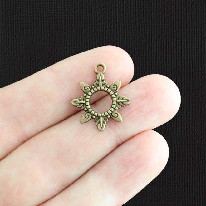 8 Sun Charms - Detailed Outline - Choose Your Tone - BC681