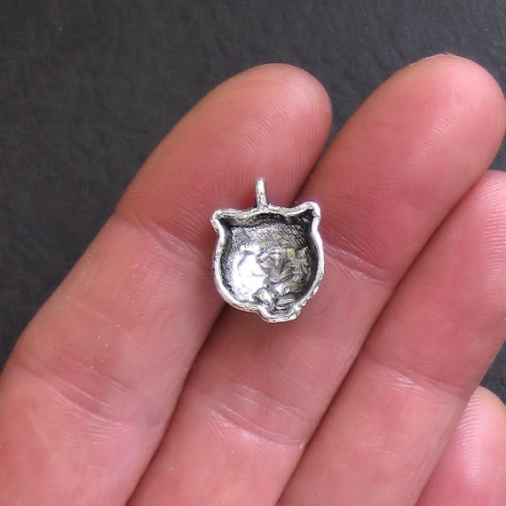 8 Tiger Antique Silver Tone Charms - SC518