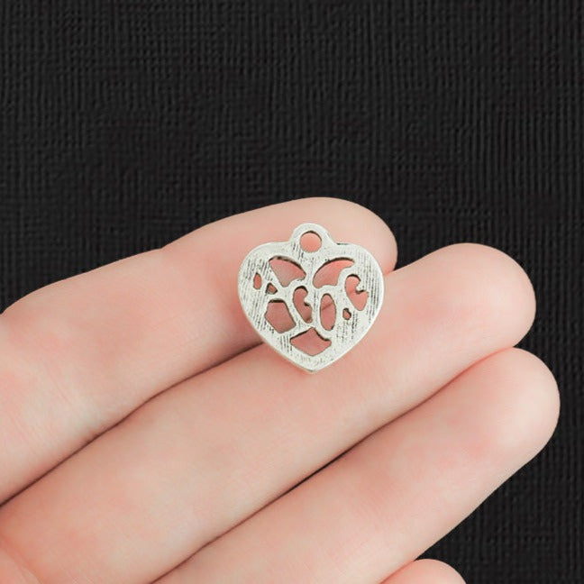 8 Year 2024 Antique Silver Tone Charms - SC7699