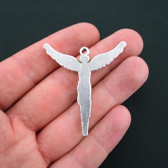 Angel Antique Silver Tone Charm - SC3714