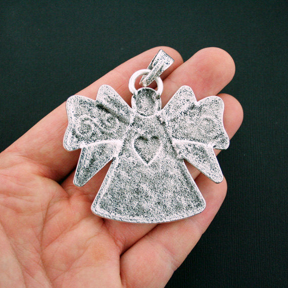 Angel Antique Silver Tone Charm - SC5984