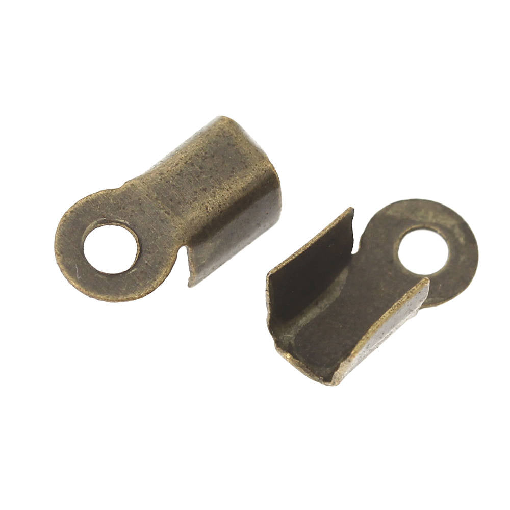 Antique Bronze Tone Cord Ends - 9mm x 4mm - 1000 Pieces - FD304