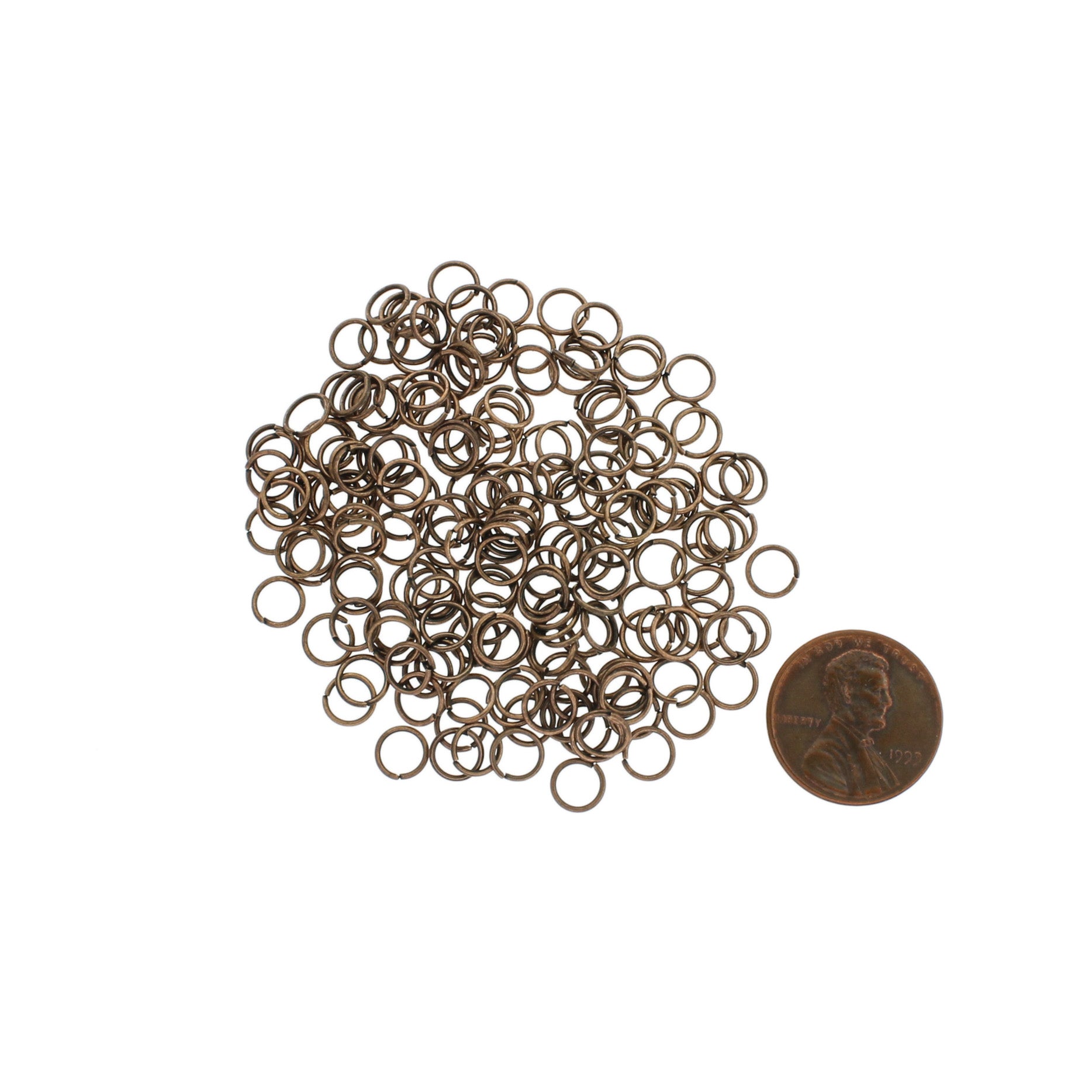 Anneaux de jonction en cuivre antique 6 mm x 0,7 mm - Calibre 21 ouvert - 200 anneaux - J267