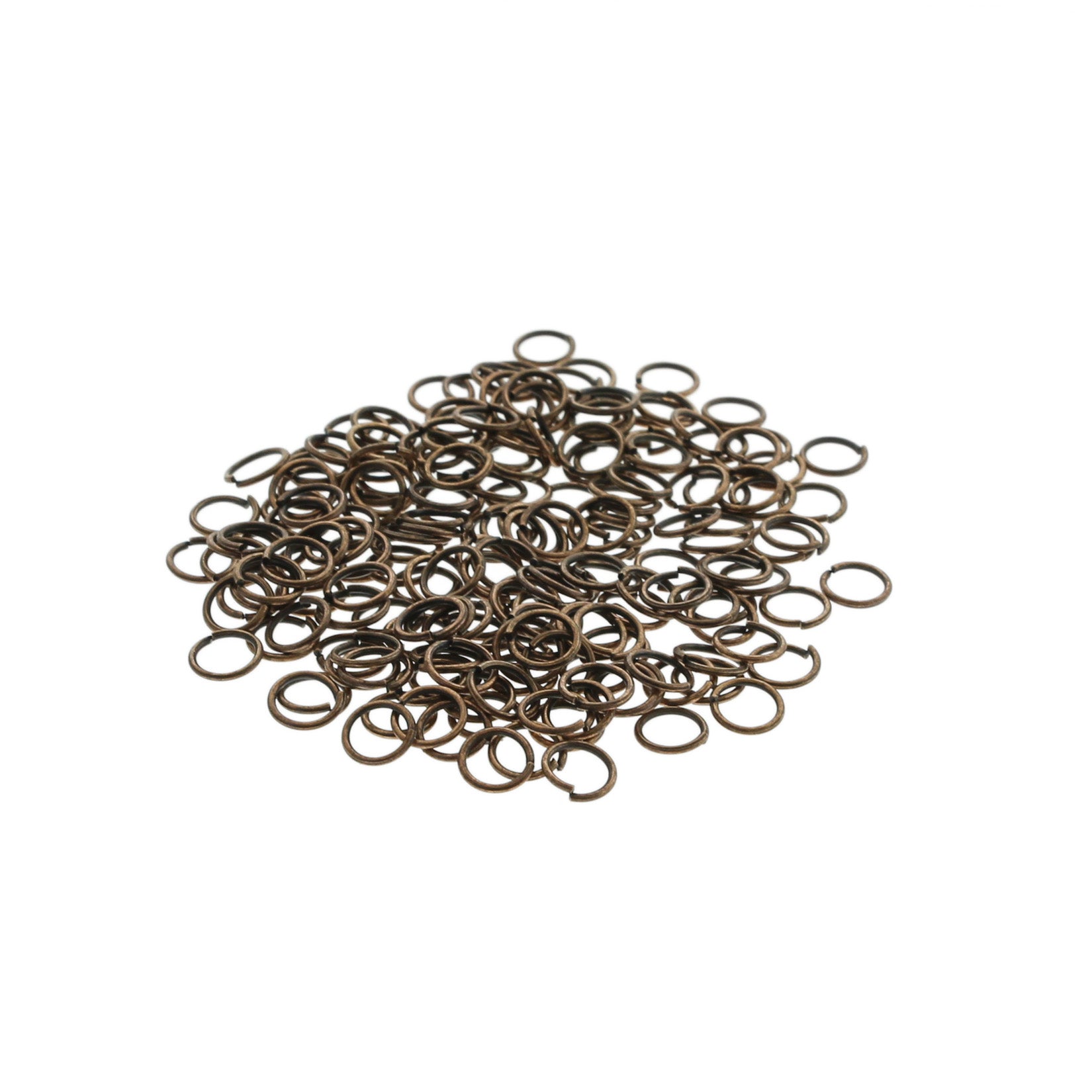 Anneaux de jonction en cuivre antique 6 mm x 0,7 mm - Calibre 21 ouvert - 200 anneaux - J267