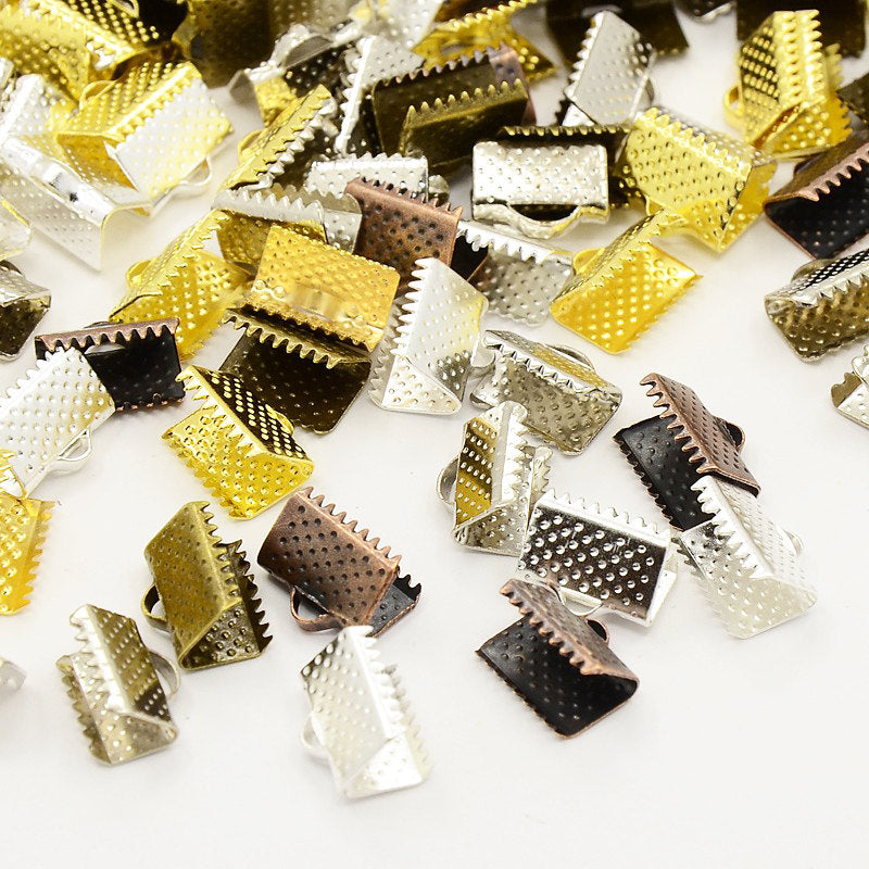 Assorted Ribbon Ends - 10mm x 7mm - 50 Pieces - FD154